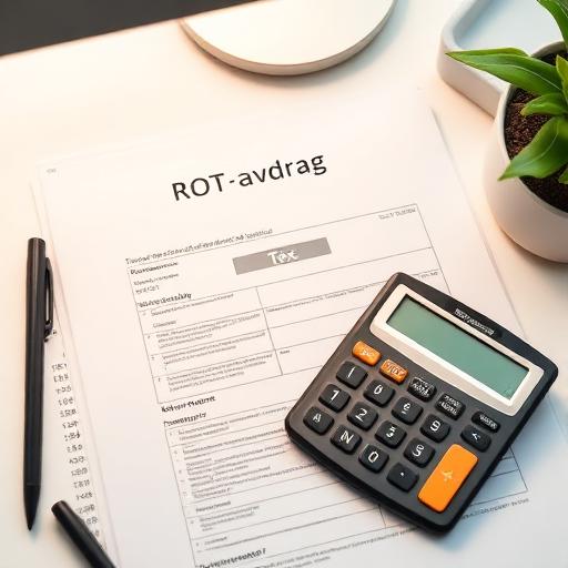 ROT-avdrag symbol - spara pengar på elarbeten